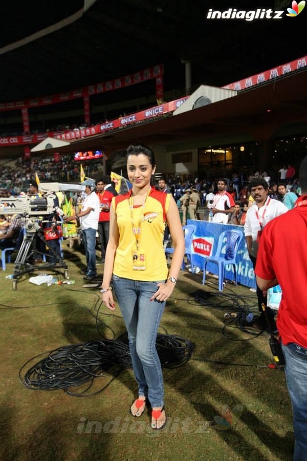 Trisha Krishnan @ Celebrity Cricket League